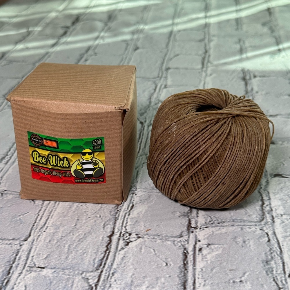 Bee Wick 100% Organic Hemp Wick - Brown